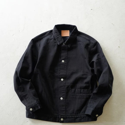 HATSKI / Black Denim Jacket -Black- HTK-23011-B