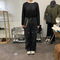 HIDAKA/ DOUBLE CURB PANTS CHAIN