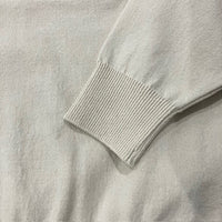 Yonetomi / WAVE COTTON KNIT P/O SOLID-