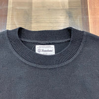 Yonetomi  / WAVE COTTON KNIT P/O SOLID BLACK