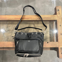 FADEN/ Leather High Spec Kinchaku Bag “008_Lou_Parallel”