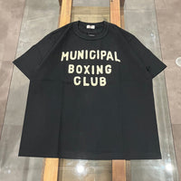 A.G.SPALDING&BROS /  ARCHIVE GRAPHIC TEE MUNICIPAL BOXING CLUB BLACK