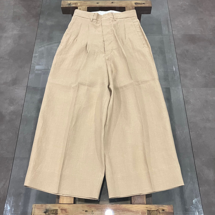 HAVERSACK / High waist 2 pleats wide pants 