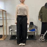 HAVERSACK / High waist 2 pleats wide pants 