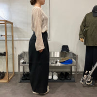 HAVERSACK / High waist 2 pleats wide pants 