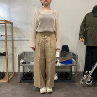 HAVERSACK / High waist 2 pleats wide pants 