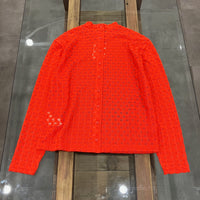 MEYAME / FRONT & BACK LACE PULLOVER　ORANGE