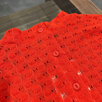 MEYAME / FRONT & BACK LACE PULLOVER　ORANGE