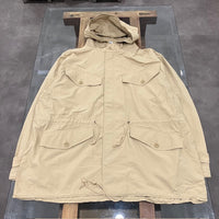 ARMY TWILL / Nylon OX Hooded Coat 