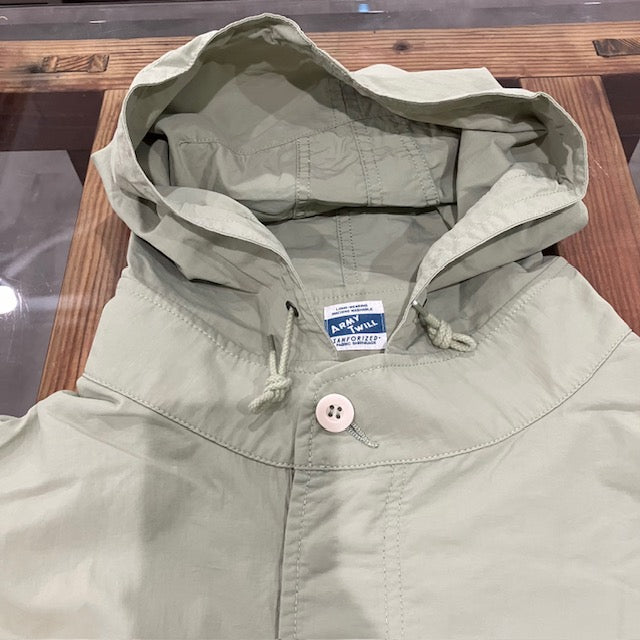 ARMY TWILL / Nylon OX Hooded Coat 