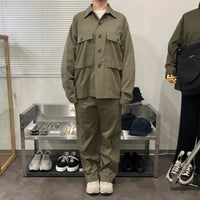 ARMY TWILL / Vintage Gabardine Shirt JK BEIGE