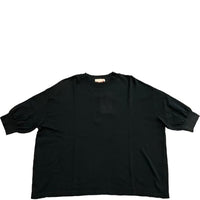 MEYAME / COTTON KNIT TEE BLACK