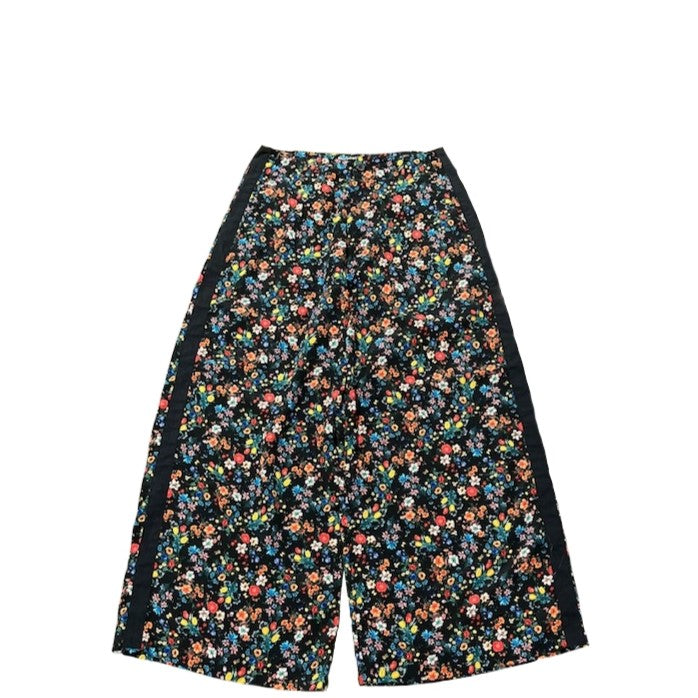 MEYAME / SIDE LINE WIDE PANTS (FLOWER) BLACK