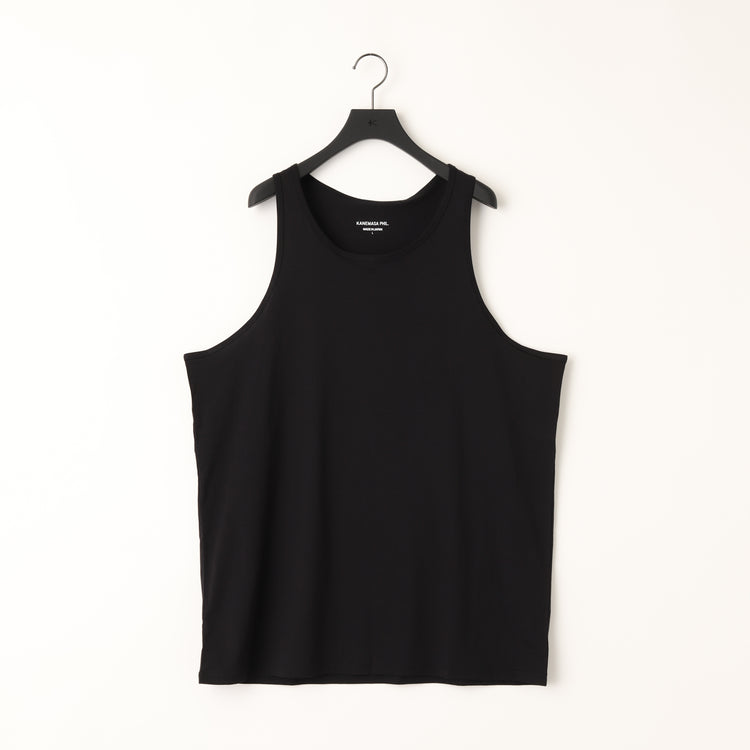 KANEMASA PHIL / 46G Cotton Thin Pack Tank WHITE*BLACK