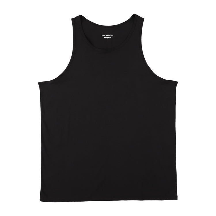 KANEMASA PHIL / 46G Cotton Thin Pack Tank WHITE*BLACK