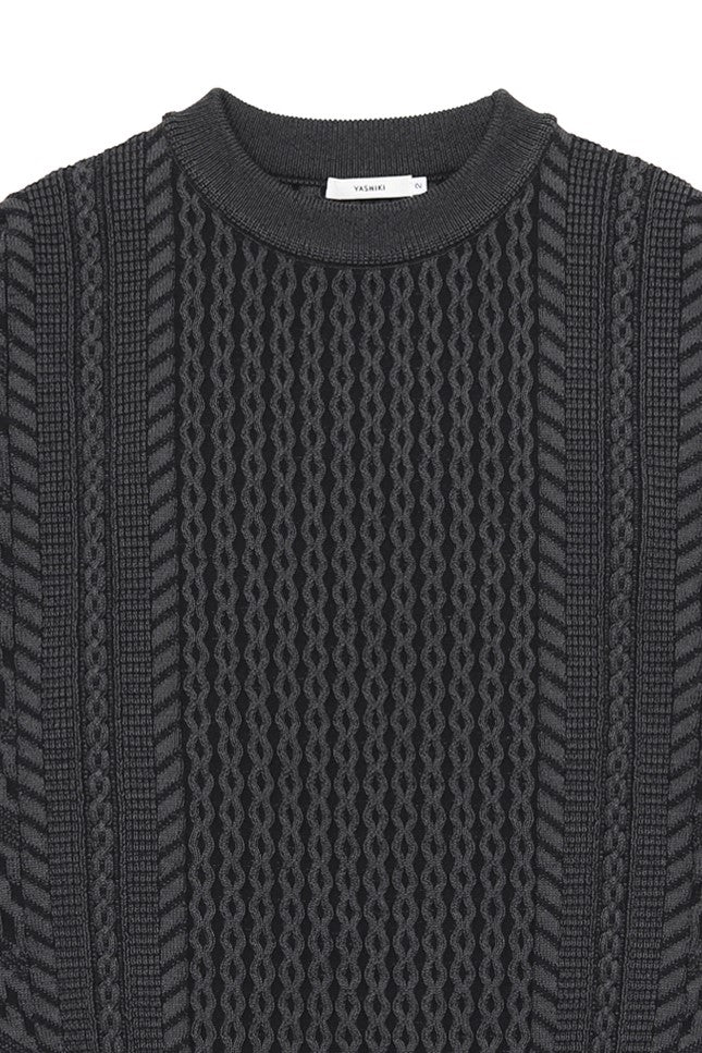 YASHIKI  YSK-25AW-KN03    Fubuki Knit BLACK
