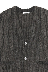 YASHIKI  Sekkei mohair Cardigan（雪景） BROWN