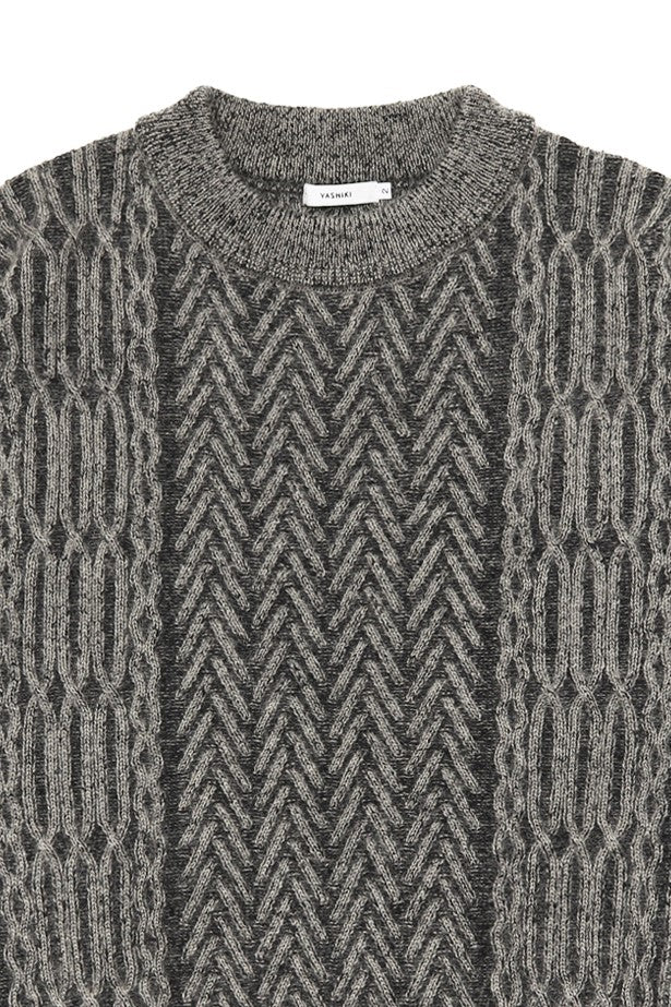 YASHIKI  Sekkei mohair Knit（雪景） BEIGE YSK-25AW-KN11