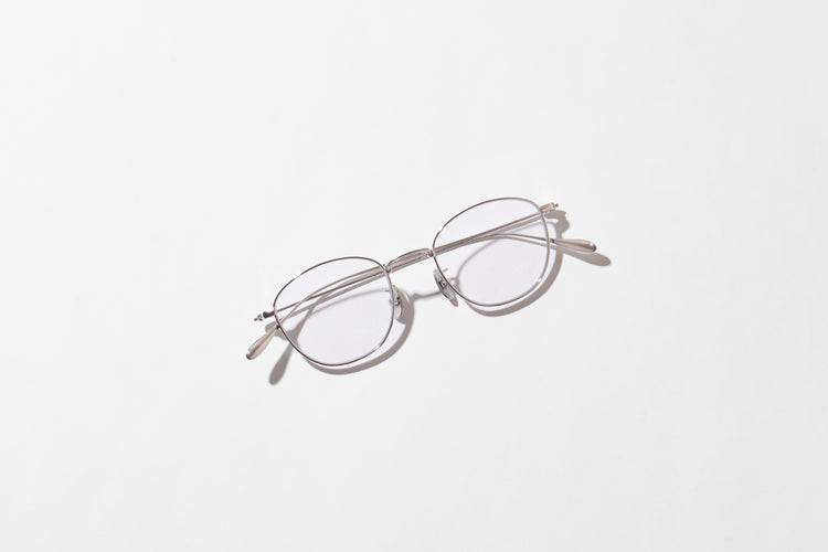 NOCHINO OPTICAL  KOUGETSU #1. PLUTINUM SILVER × CLEAR TO D.GREY (調光モデル)