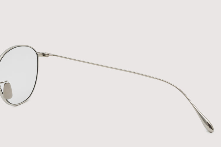 NOCHINO OPTICAL  KOUGETSU #1. PLUTINUM SILVER × CLEAR TO D.GREY (調光モデル)