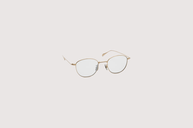 NOCHINO OPTICAL  KOUGETSU #3. CHAMPAGNE GOLD × CLEAR TO D.GREY (調光モデル)