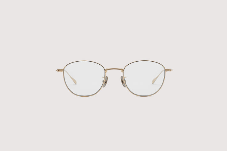 NOCHINO OPTICAL  KOUGETSU #3. CHAMPAGNE GOLD × CLEAR TO D.GREY (調光モデル)