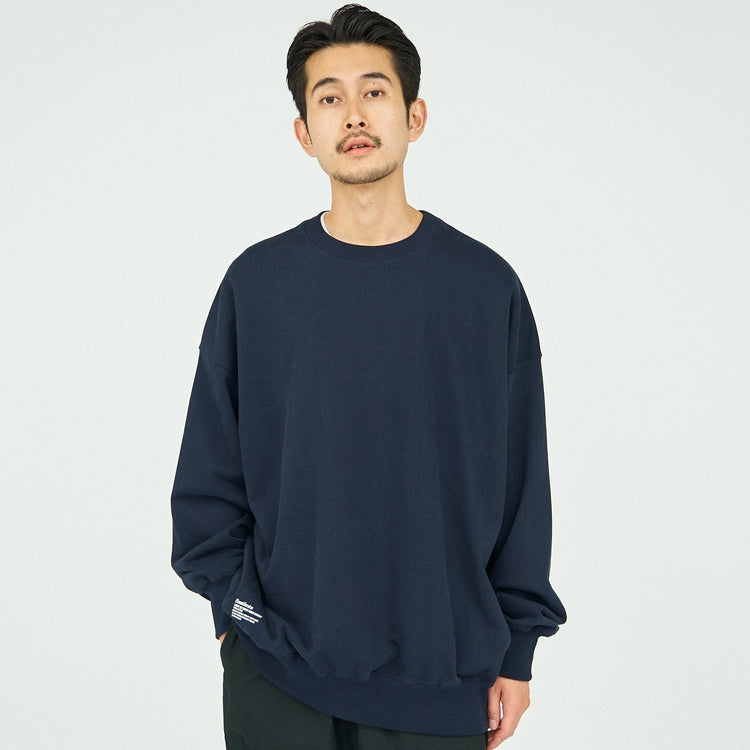 FreshService / LIGHT OZ CREW NECK SWEAT NAVY