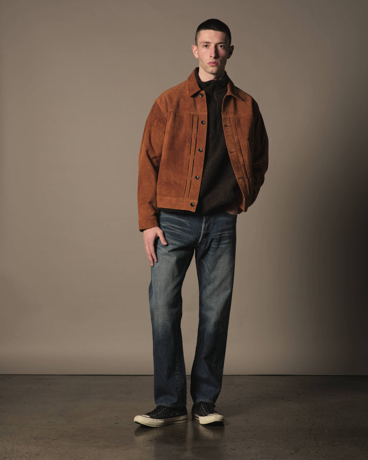 A VONTADE  Type 1 Jacket  -Suede- BLACK