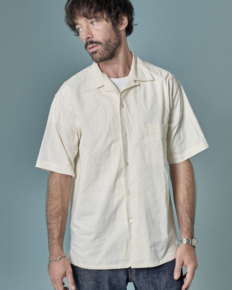 A VONTADE / Open Collar Shirts S/S 0 ECRU