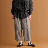 HAVERSACK / Back satin easy wide pants