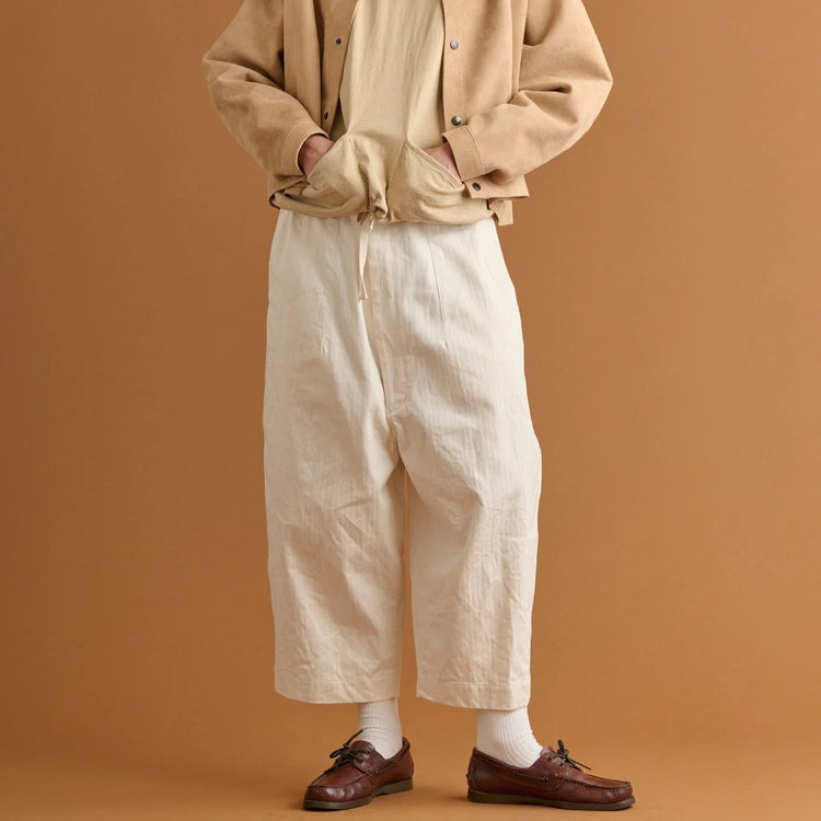 HAVERSACK / Herringbone high waist wide pants