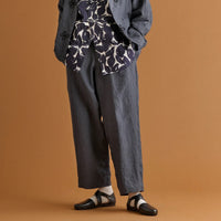 HAVERSACK / 60 Linen poplin wide pants