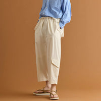 HAVERSACK / Salt-Shrink Satin Overpants OFF WHITE