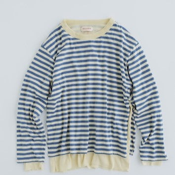 MEYAME / BORDER DOUBLE LONG SLEEVE TEE