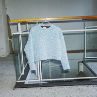 MEYAME / FLOWER QUILTING PULLOVER LIGHT BLUE