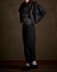 HAVERSACK / 412522 アズマ裏毛クルーネックシャツ BLACK