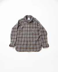 THE CORONA UTILITY CS005 - W.C.W SHIRT PULLOVER / Grey × Brown