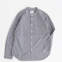 RINEN / 80/2ダウンプルーフ スタンドカラーシャツ  81.ギンガム