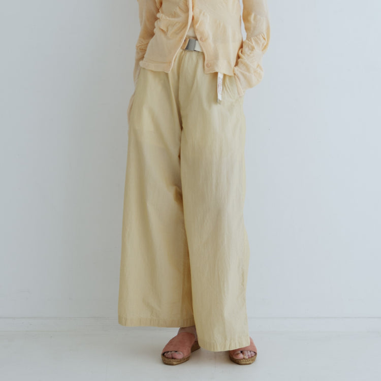 MEYAME / PIN STRIPE SIDE LINE WIDE PANTS YELLOW