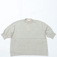 MEYAME / COTTON KNIT TEE HEATHER GRAY