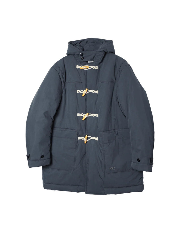 ARMY TWILL  COTTON NYLON DUFFEL COAT NAVY