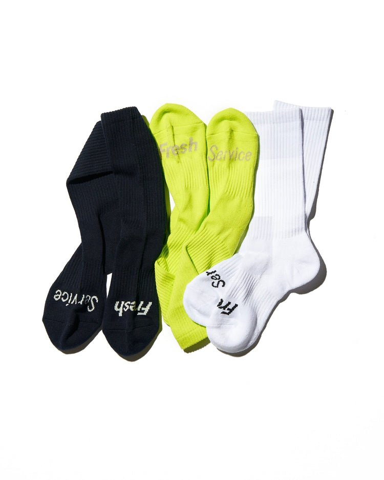 FreshService / SIGNATURE 3-PACK SOCKS WHT*YEL*NVY