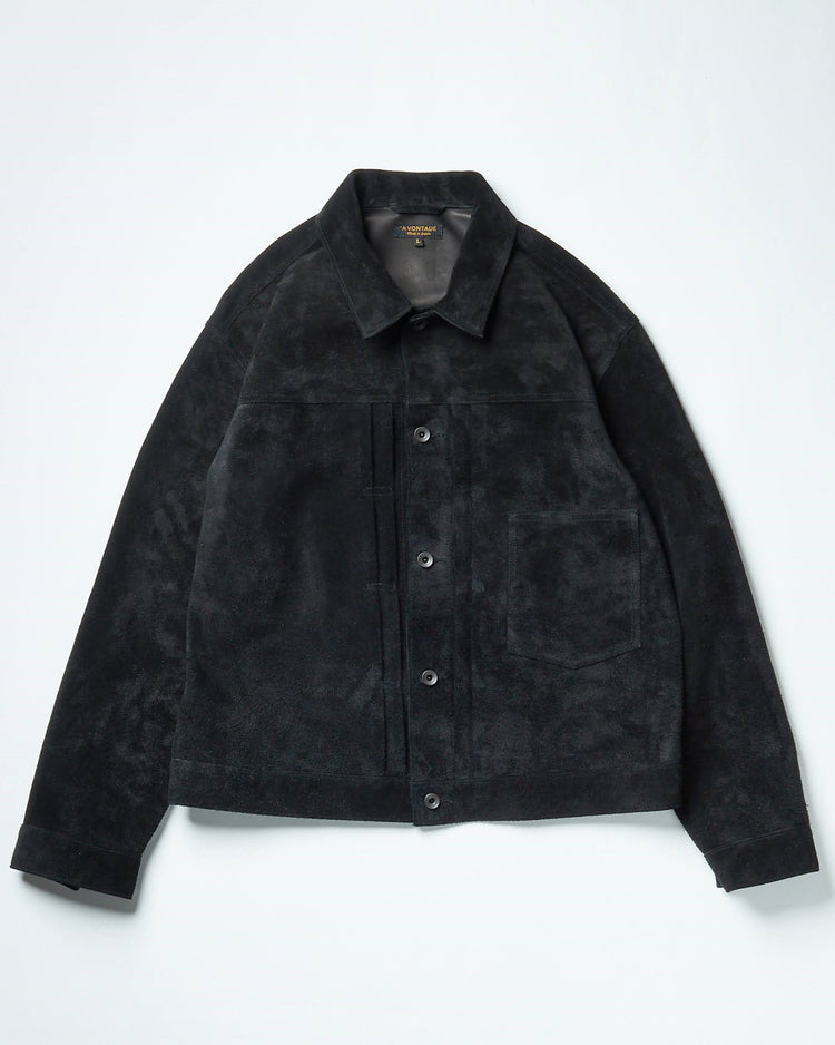 A VONTADE  Type 1 Jacket  -Suede- BLACK