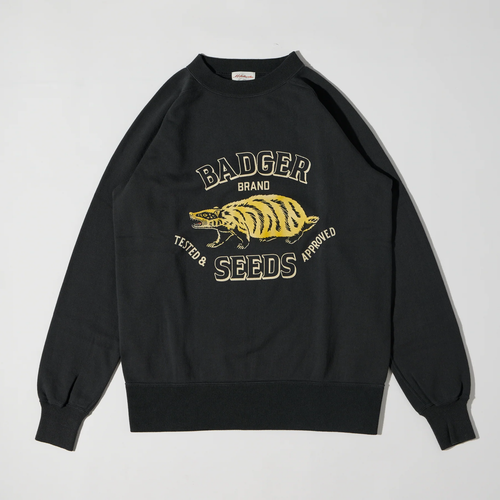 A.G.SPALDING&BROS  AZUMA(アズマ)裏毛カラーフロッキープリントFREEDOM SLEEVE SWEAT