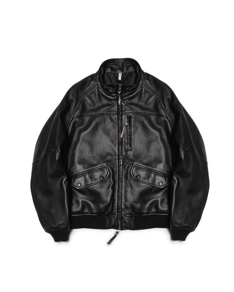 CCU  HIGH NECK BLOUSON SHEEP LEATHER