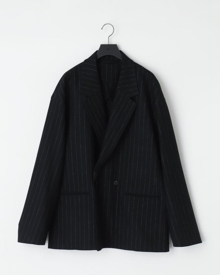 KANEMASA PHIL  36G Wool Stripe Double Jacket