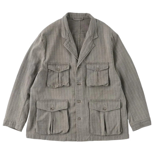 PORTER CLASSIC　FADED STRIPE BINGHAM JACKET