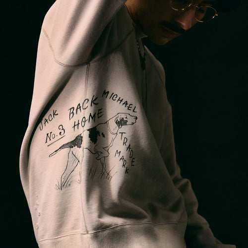 Work of Art Kendai / Damaged Sweat SH Cotton Sweatshirt Pullover