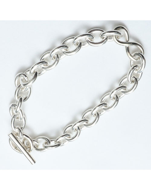 roundabout /  Silver Cross-Over Bracelet