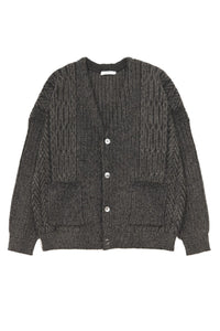 YASHIKI  Sekkei mohair Cardigan（雪景） BROWN